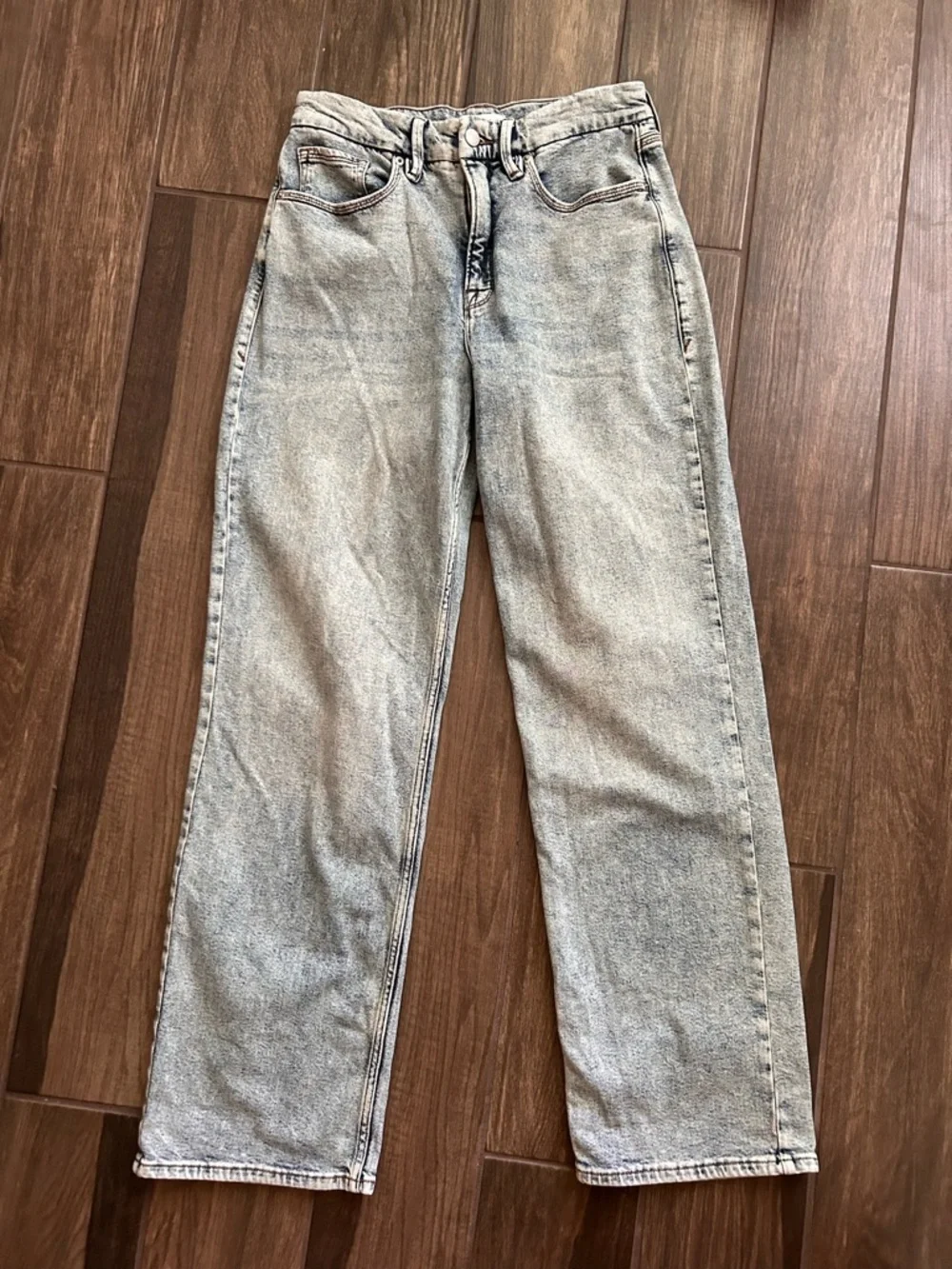 Good American Good 90s Straight Leg Jeans in Blue690 Sz 4/27